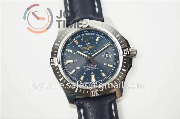 Breitling Colt Automatic GF 1:1 Best Edition SS 44mm Leather Strap A2824