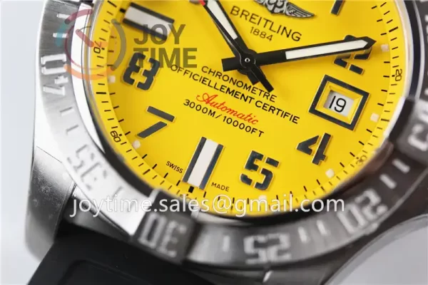 Breitling Avenger II Seawolf GF 1:1 Best Edition SS 45mm Rubber Strap A2824