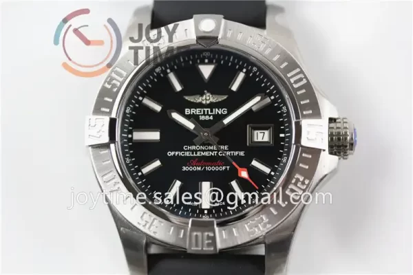 Breitling Avenger II Seawolf GF 1:1 Best Edition SS 45mm Rubber Strap A2824