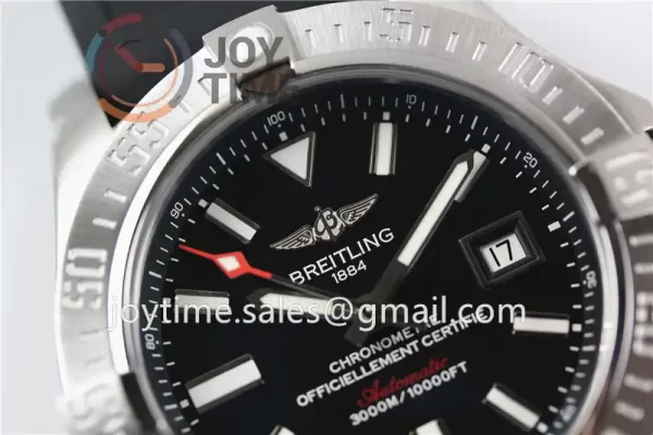 Breitling Avenger II Seawolf GF 1:1 Best Edition SS 45mm Rubber Strap A2824