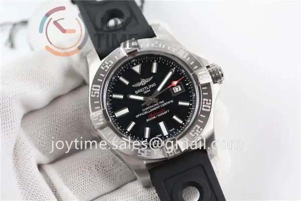 Breitling Avenger II Seawolf GF 1:1 Best Edition SS 45mm Rubber Strap A2824