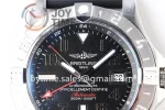 Breitling Avenger II Seawolf GMT GF 1:1 Best Edition SS 43mm Rubber Strap A2836