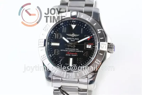 Breitling Avenger II Seawolf GMT GF 1:1 Best Edition SS 43mm SS Bracelet A2836