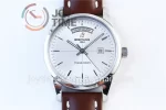 Breitling Transocean Day & Date 1:1 Best Edition SS 43mm Leather Strap A2824