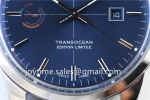 Breitling Transocean Day & Date 1:1 Best Edition SS 43mm Leather Strap A2824