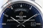 Breitling Transocean Day & Date 1:1 Best Edition SS 43mm Leather Strap A2824