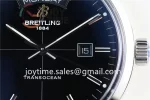 Breitling Transocean Day & Date 1:1 Best Edition SS 43mm Leather Strap A2824