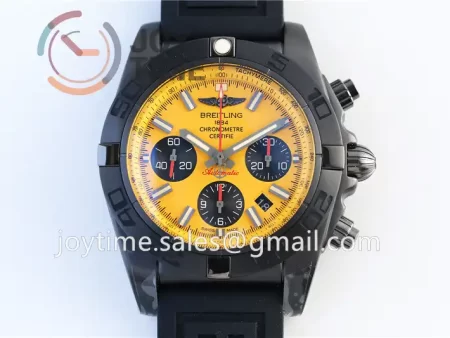 Breitling Chronomat GF 1:1 Best Edition PVD 44mm Rubber Strap A7750