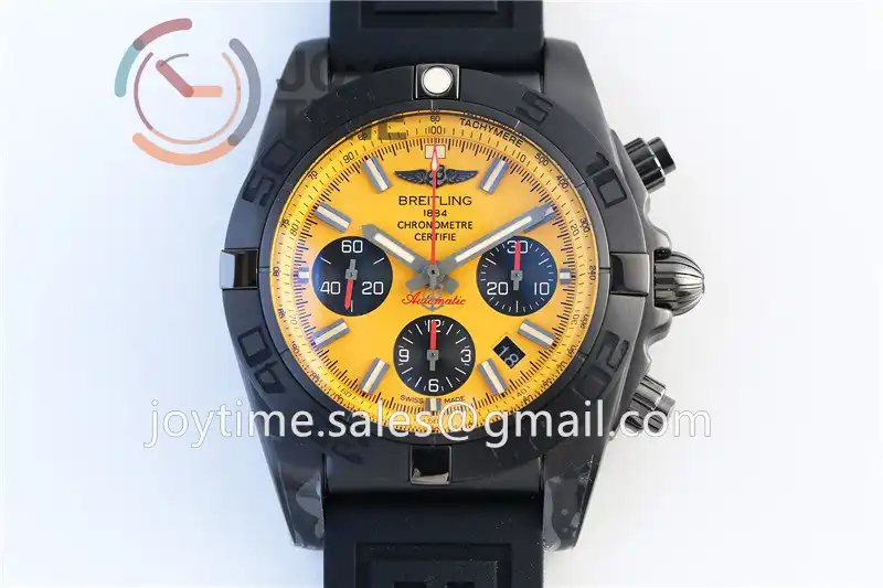 Breitling Chronomat GF 1:1 Best Edition PVD 44mm Rubber Strap A7750