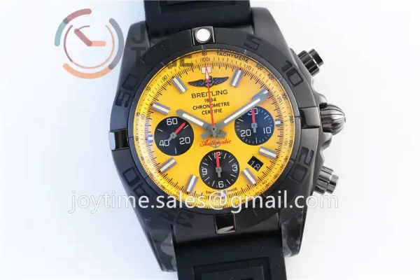 Breitling Chronomat GF 1:1 Best Edition PVD 44mm Rubber Strap A7750