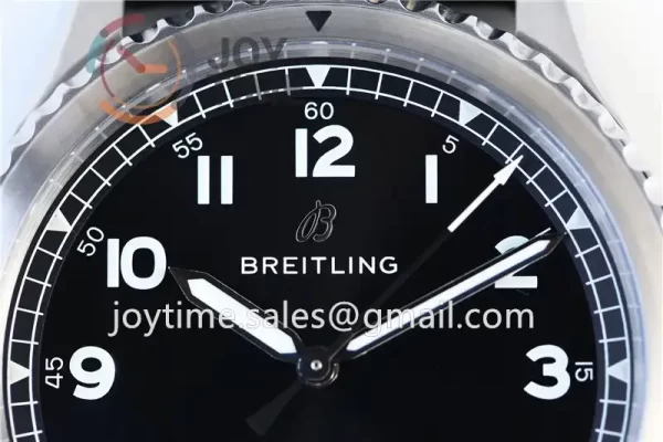 Breitling Navitimer 1:1 Best Edition SS 41mm Leather Strap A2824