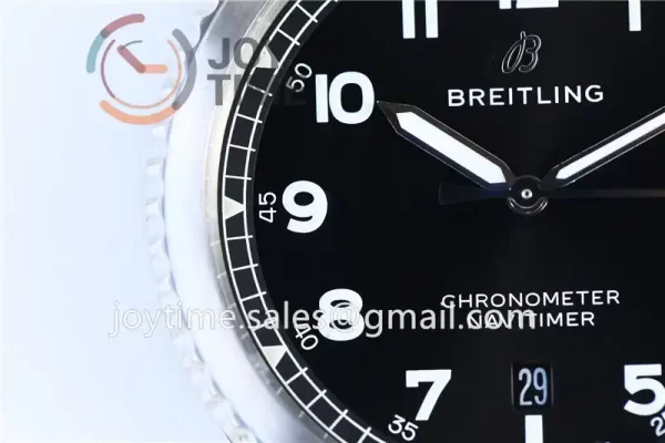 Breitling Navitimer 1:1 Best Edition SS 41mm Leather Strap A2824