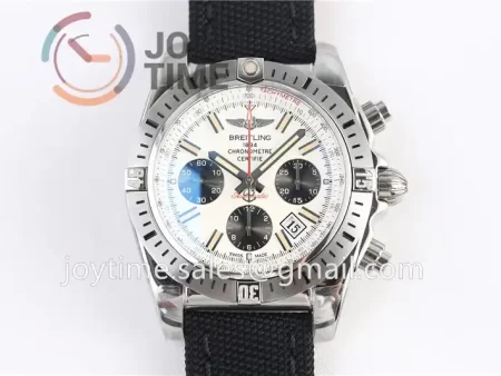 Breitling Chronomat GF 1:1 Best Edition SS 44mm Nylon Strap A7750