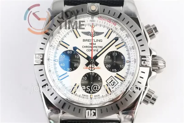 Breitling Chronomat GF 1:1 Best Edition SS 44mm Nylon Strap A7750