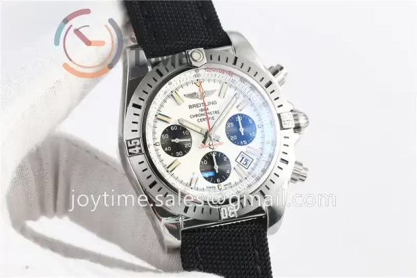 Breitling Chronomat GF 1:1 Best Edition SS 44mm Nylon Strap A7750