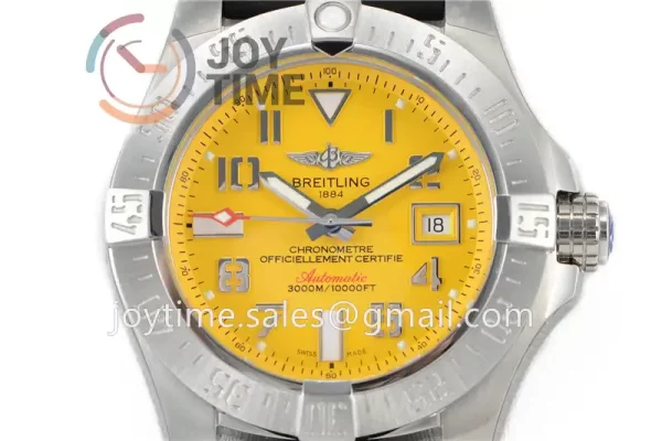 Breitling Avenger II Seawolf GF 1:1 Best Edition SS 45mm Rubber Strap A2824