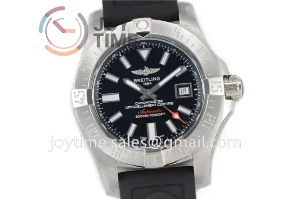 Breitling Avenger II Seawolf GF 1:1 Best Edition SS 45mm Rubber Strap A2824