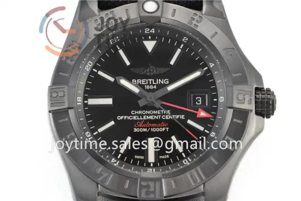 Breitling Avenger GMT GF 1:1 Best Edition PVD 43mm Nylon Strap A2836