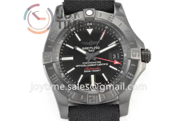 Breitling Avenger GMT GF 1:1 Best Edition PVD 43mm Nylon Strap A2836