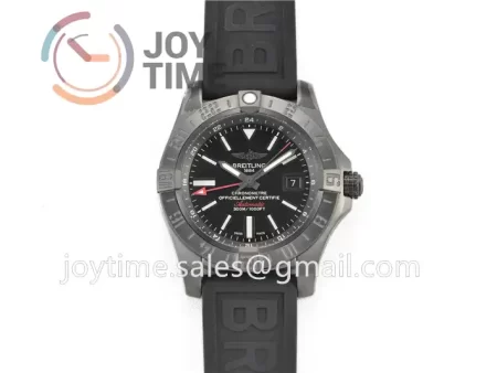 Breitling Avenger GMT GF 1:1 Best Edition PVD 43mm Rubber Strap A2836