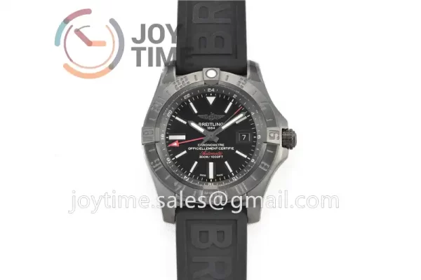 Breitling Avenger GMT GF 1:1 Best Edition PVD 43mm Rubber Strap A2836