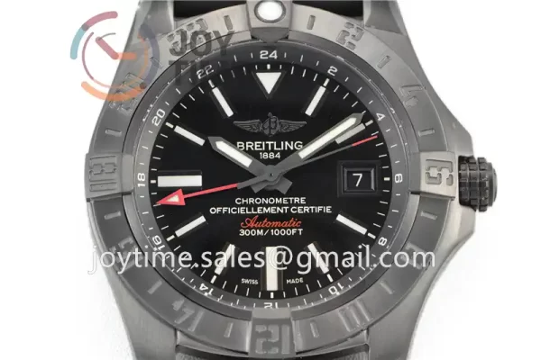 Breitling Avenger GMT GF 1:1 Best Edition PVD 43mm Rubber Strap A2836