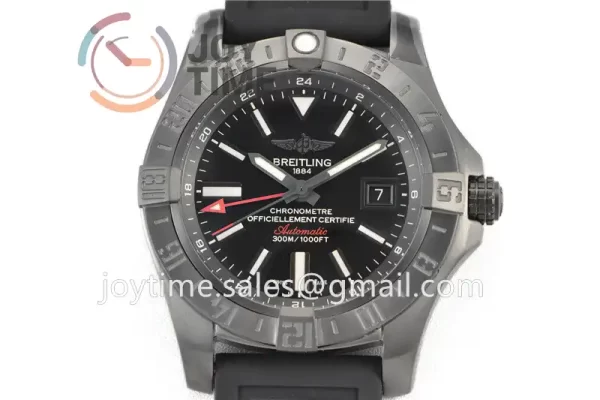 Breitling Avenger GMT GF 1:1 Best Edition PVD 43mm Rubber Strap A2836