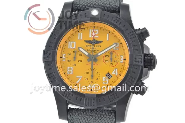 Breitling Avenger Hurricane GF 1:1 Best Edition PVD 45mm Nylon Strap A7750