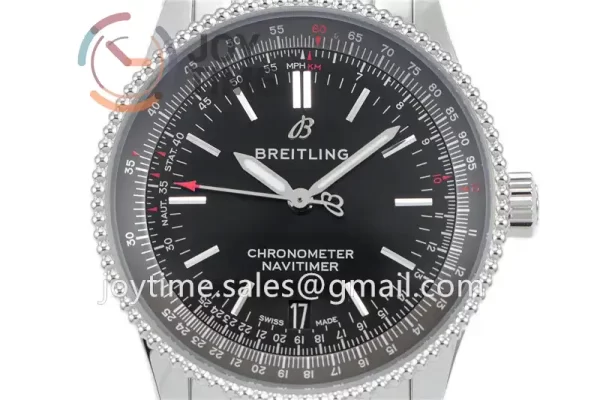 Breitling Navitimer DJF 1:1 Best Edition SS 38mm SS Bracelet SW200 Free lizard leather strap