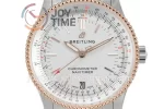 Breitling Navitimer DJF 1:1 Best Edition SS 38mm RG Bezel SS Bracelet SW200 Free lizard leather strap