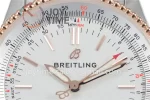 Breitling Navitimer DJF 1:1 Best Edition SS 38mm RG Bezel SS Bracelet SW200 Free lizard leather strap