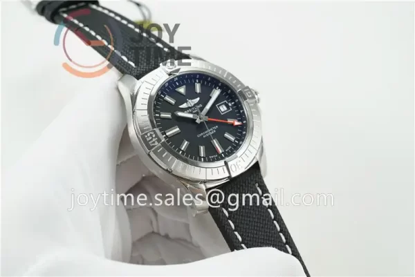 Breitling Avenger GMT GF 1:1 Best Edition SS 45mm Nylon Strap A2836