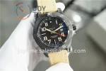 Breitling Avenger GMT GF 1:1 Best Edition PVD Plated Titanium 45mm Nylon Strap A2836