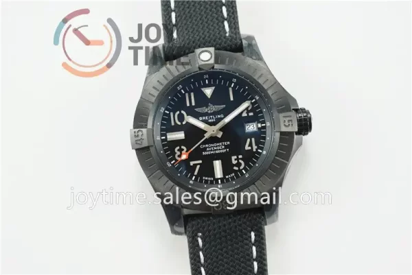 Breitling Avenger II Seawolf GF 1:1 Best Edition PVD 45mm Nylon Strap A2824