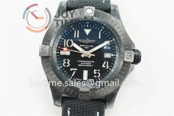 Breitling Avenger II Seawolf GF 1:1 Best Edition PVD 45mm Nylon Strap A2824