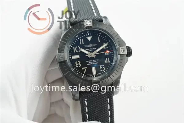 Breitling Avenger II Seawolf GF 1:1 Best Edition PVD 45mm Nylon Strap A2824