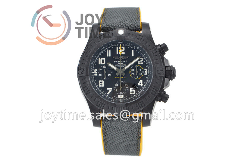 Breitling Avenger Hurricane GF 1:1 Best Edition PVD 45mm Nylon Strap A7750