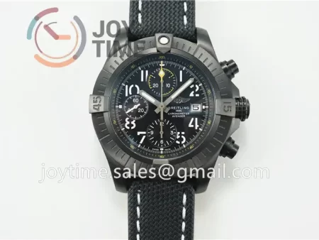 Breitling Avenger II Seawolf Chronograph GF 1:1 Best Edition PVD Plated Titanium 45mm Nylon Strap A7750