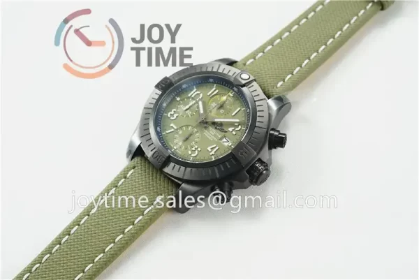 Breitling Avenger II Seawolf Chronograph GF 1:1 Best Edition PVD Plated Titanium 45mm Nylon Strap A7750