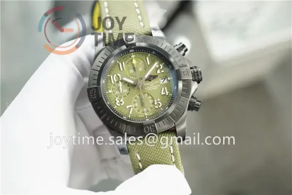 Breitling Avenger II Seawolf Chronograph GF 1:1 Best Edition PVD Plated Titanium 45mm Nylon Strap A7750