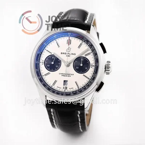 Breitling Premier B01 Chrono GF 1:1 Best Edition SS 42mm Leather Strap A7750