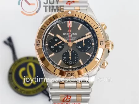 Breitling Chronomat B01 GF 1:1 Best Edition SS 42mm RG Bezel SS/RG Bracelet A7750