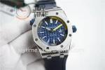 Audemars Piguet Royal Oak Offshore Diver 15710 1:1 Best Edition SS 42mm Rubber Strap A3120