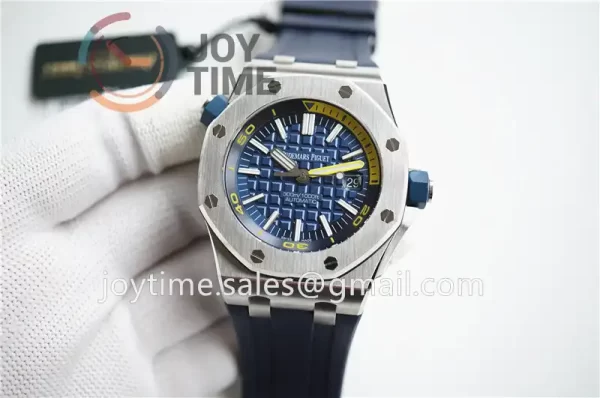 Audemars Piguet Royal Oak Offshore Diver 15710 1:1 Best Edition SS 42mm Rubber Strap A3120