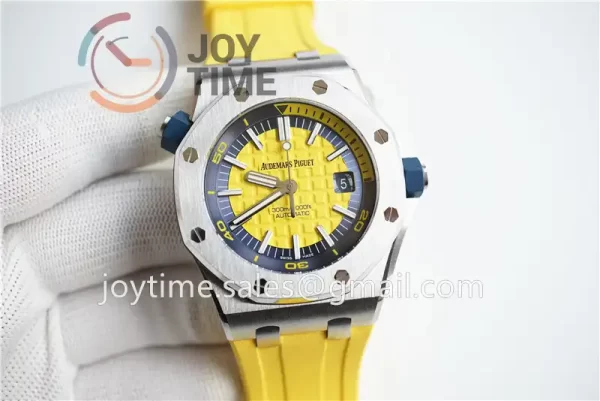 Audemars Piguet Royal Oak Offshore Diver 15710 1:1 Best Edition SS 42mm Rubber Strap A3120