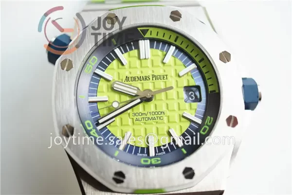 Audemars Piguet Royal Oak Offshore Diver 15710 1:1 Best Edition SS 42mm Rubber Strap A3120