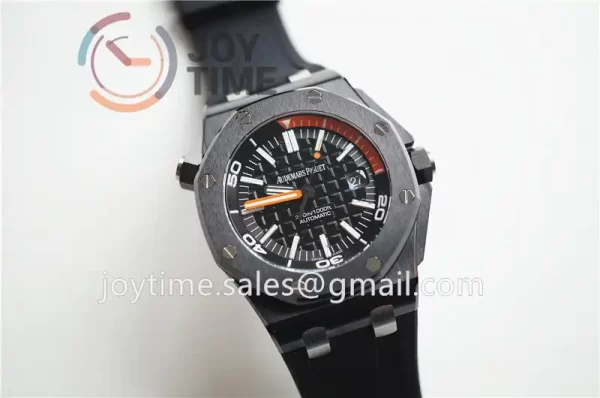 Audemars Piguet Royal Oak Offshore Diver 15707 1:1 Best Edition Ceramic 42mm Rubber Strap A3120