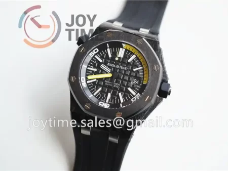 Audemars Piguet Royal Oak Offshore Diver 15706 1:1 Best Edition Carbotech 42mm Ceramic Bezel Rubber Strap A3120