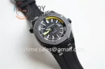 Audemars Piguet Royal Oak Offshore Diver 15706 1:1 Best Edition Carbotech 42mm Ceramic Bezel Rubber Strap A3120