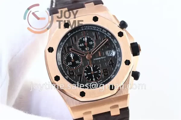 Audemars Piguet Royal Oak Offshore 42mm 1:1 Best Edition RG Leather Strap A3126